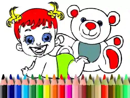 Back To School: Baby Doll Coloring — δωρεάν online παιχνίδι