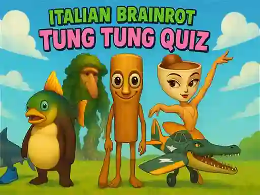 Italian Brainrot tung Tung Quiz — δωρεάν online παιχνίδι