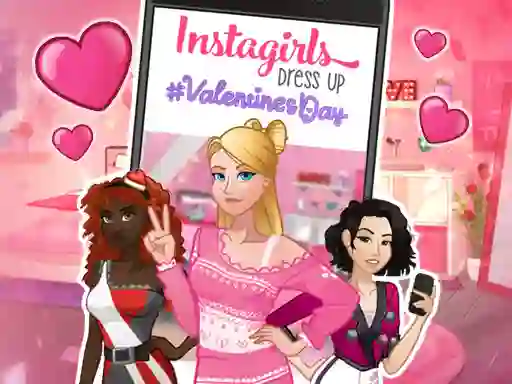 Instagirls: Valentine Dress Up — δωρεάν online παιχνίδι