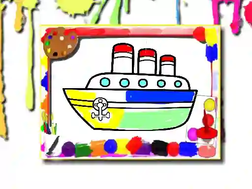 Boats Coloring Book — δωρεάν online παιχνίδι