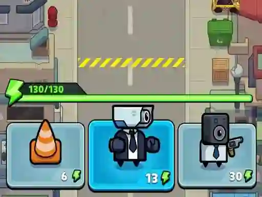 Toilet fight Police vs zombie — δωρεάν online παιχνίδι