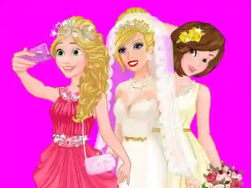 Barbie's Wedding Selfie With Princesses — δωρεάν online παιχνίδι