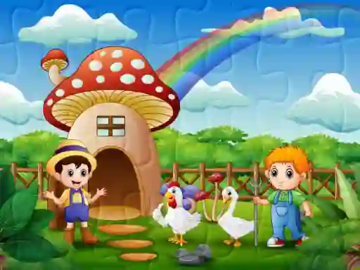 Farm Animal Jigsaw — δωρεάν online παιχνίδι