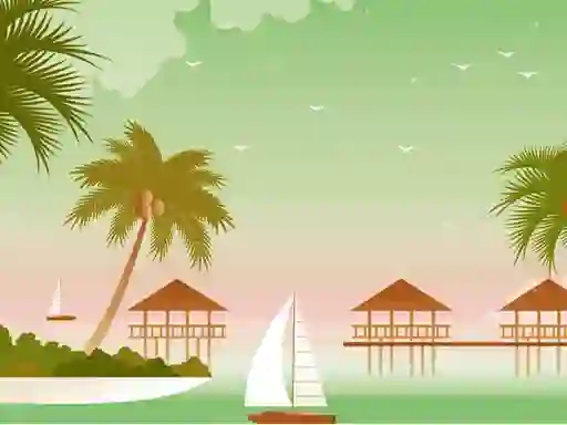 Tropical Paradise Difference — δωρεάν online παιχνίδι