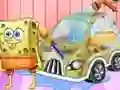Spongebob Car Cleaning — δωρεάν online παιχνίδι