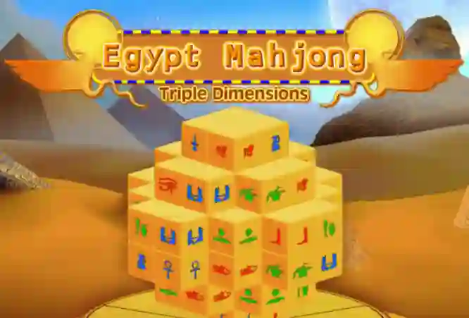 Egypt Mahjong Triple Dimensions — δωρεάν online παιχνίδι
