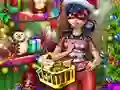 Dotted Girl Christmas Shopping — δωρεάν online παιχνίδι
