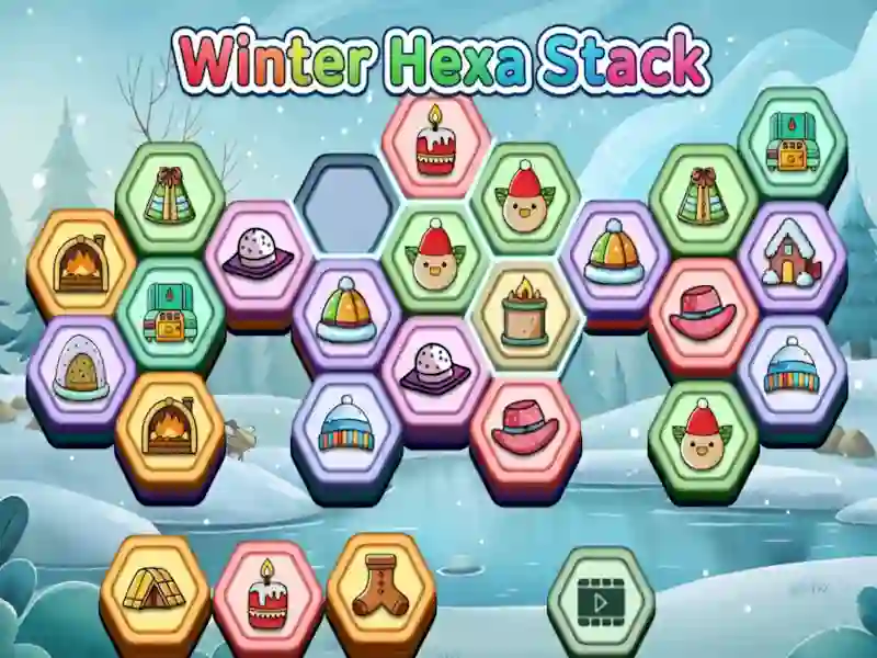Winter Hexa Stack — δωρεάν online παιχνίδι