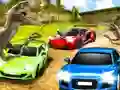 Dino Car Race — δωρεάν online παιχνίδι