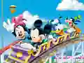 Mickey in Rollercoaster - Set the blocks — δωρεάν online παιχνίδι
