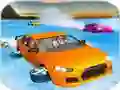 Crazy Water Surfing Car Race — δωρεάν online παιχνίδι