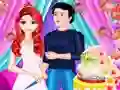 Mermaid Girl Wedding Cooking Cake — δωρεάν online παιχνίδι