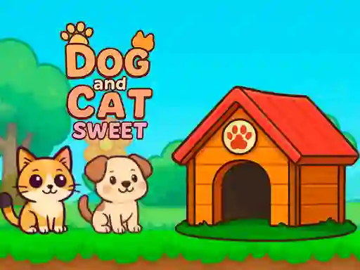 Dog and Cat Sweet — δωρεάν online παιχνίδι