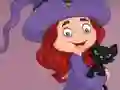 G2E Happy Witch Girl And Cat Room Escape — δωρεάν online παιχνίδι