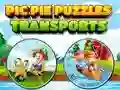 Pic Pie Puzzles Transports — δωρεάν online παιχνίδι