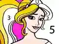 Princess Coloring By Number — δωρεάν online παιχνίδι