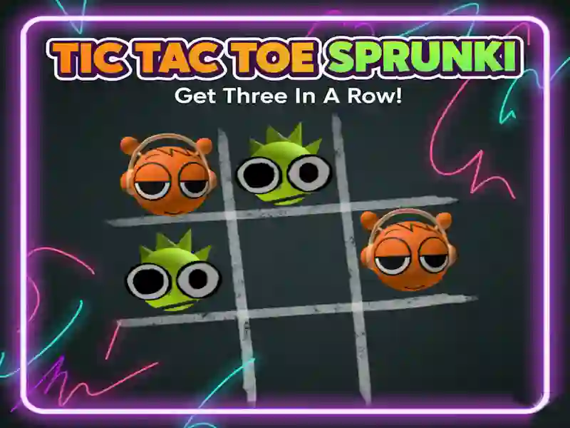 Tic Tac Toe Sprunki — δωρεάν online παιχνίδι