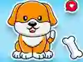 Coloring Book: Cute Dog — δωρεάν online παιχνίδι
