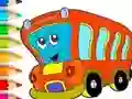 Coloring Book: Bus — δωρεάν online παιχνίδι