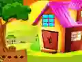 Tiled Roof House Gold Treasure Escape — δωρεάν online παιχνίδι