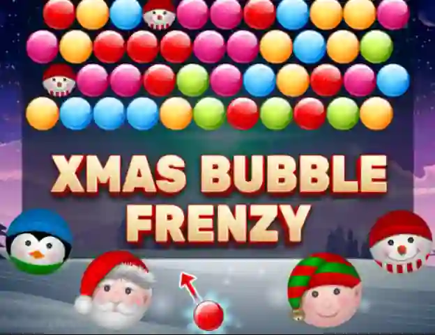 Xmas Bubble Frenzy — δωρεάν online παιχνίδι