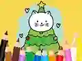 Coloring Book: Cats And Christmas Tree — δωρεάν online παιχνίδι