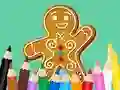 Coloring Book: Gingerbreads — δωρεάν online παιχνίδι