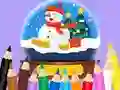 Coloring Book: Christmas Crystal Ball — δωρεάν online παιχνίδι