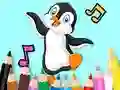 Coloring Book: Dancing Penguin — δωρεάν online παιχνίδι
