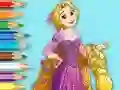 Coloring Book: Princess Rapunzel — δωρεάν online παιχνίδι