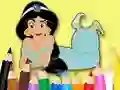 Coloring Book: Princess Jasmine — δωρεάν online παιχνίδι