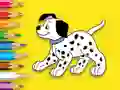 Coloring Book: Cute Spotted Dog — δωρεάν online παιχνίδι