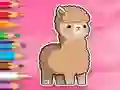 Coloring Book: Cute Alpaca — δωρεάν online παιχνίδι