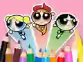 Coloring Book: The Powerpuff Girls — δωρεάν online παιχνίδι