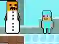 Noob vs Pro Snowman — δωρεάν online παιχνίδι