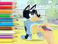 Coloring Book: Bluey And Bingo — δωρεάν online παιχνίδι