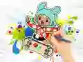 Coloring Book: Toca Boca Skateboard — δωρεάν online παιχνίδι