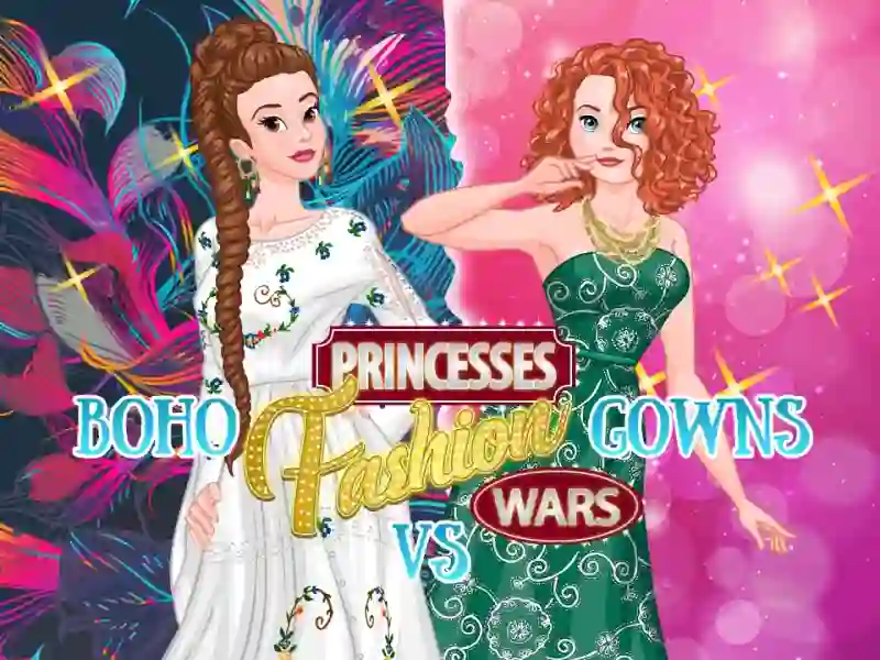Princesses: Boho Vs Dress Fashion Wars — δωρεάν online παιχνίδι