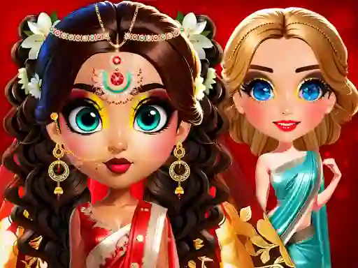 Asoka Makeup Indian Bride — δωρεάν online παιχνίδι