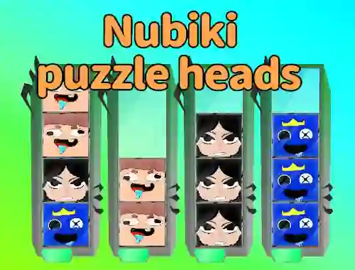 Nubiki Puzzle Heads — δωρεάν online παιχνίδι