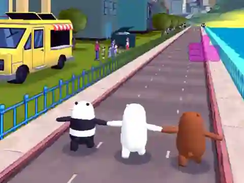 We Bare Bears Bear Parkour — δωρεάν online παιχνίδι