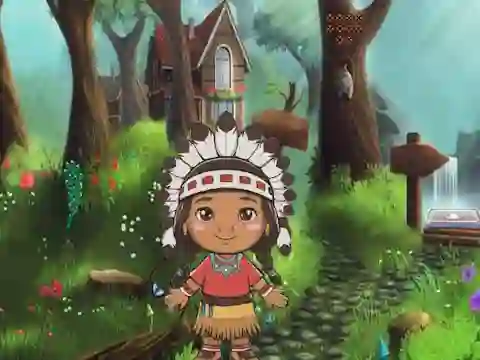 Girl Reach Thanksgiving Land — δωρεάν online παιχνίδι