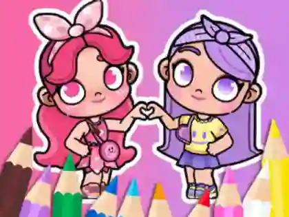 Coloring Book: BFF In Avatar World — δωρεάν online παιχνίδι