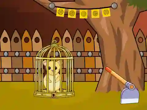 Cute Hamster Escape from Cage — δωρεάν online παιχνίδι