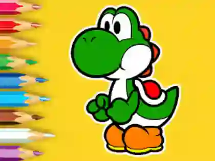 Coloring Book: Yoshi Fishing Day — δωρεάν online παιχνίδι