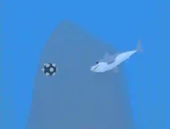 Lonely Shark Frenzy — δωρεάν online παιχνίδι