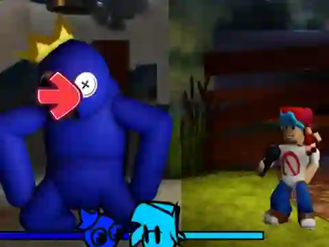FNF vs Rainbow Friends — δωρεάν online παιχνίδι