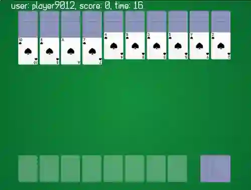 Spider Solitaire Classic Ver — δωρεάν online παιχνίδι