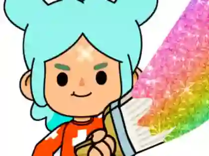 Coloring Book: Toca Boca Rita — δωρεάν online παιχνίδι