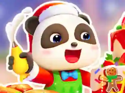Jigsaw Puzzle: Baby Panda Christmas Chef — δωρεάν online παιχνίδι